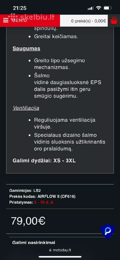 Šalmas - nuotraukos Nr. 4