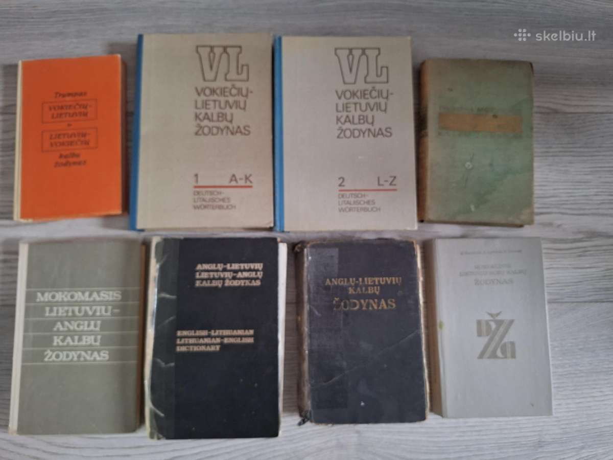 Žodynas, žodynai rusų, vokiečių, anglų