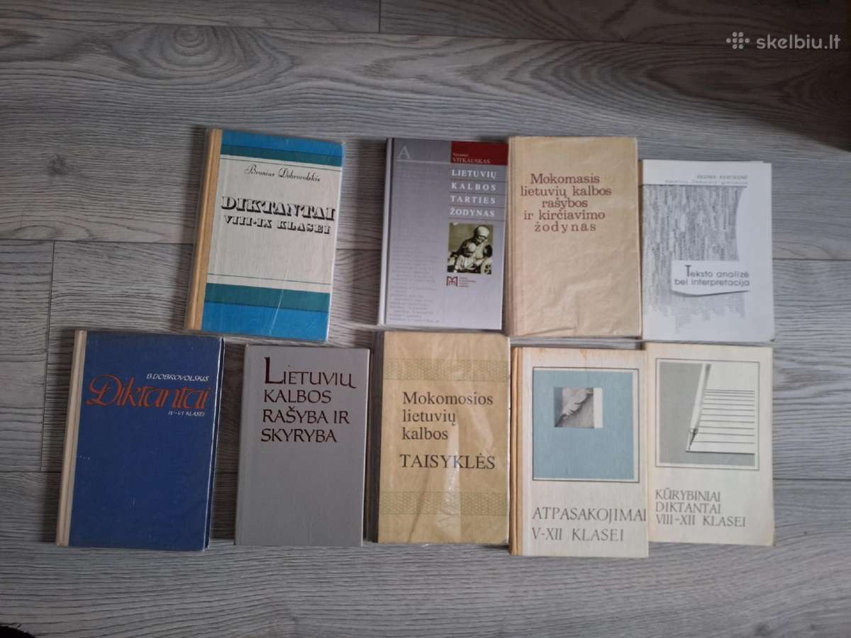Lietuvių kalbai mokytis knygos, diktantai