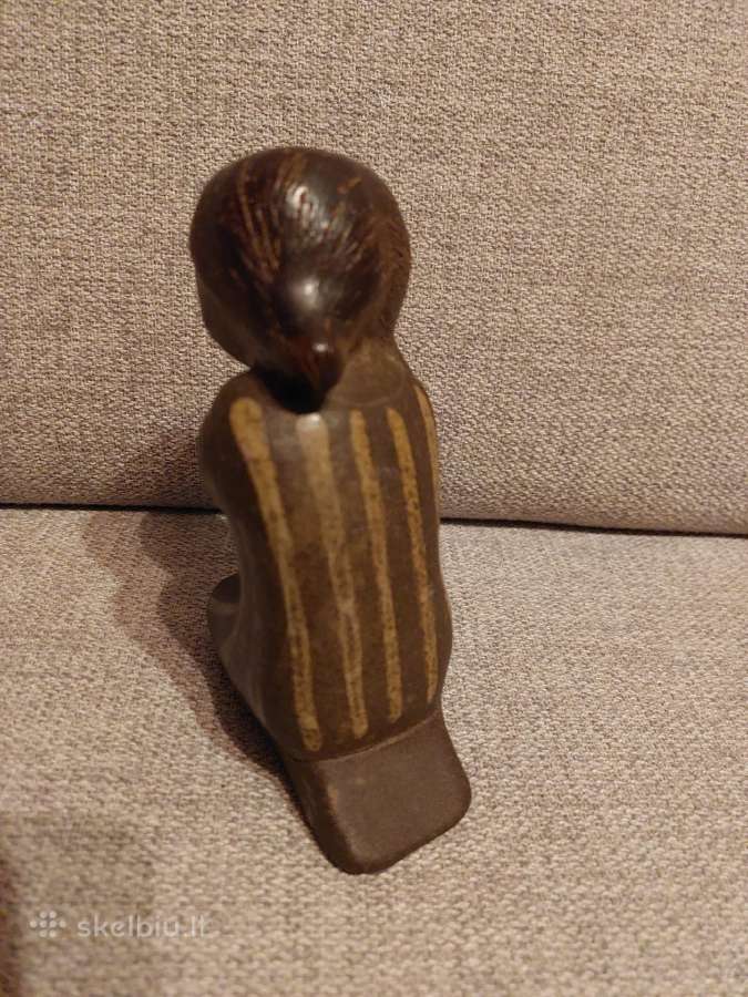 Keramikinė vintažinė skulptūrėlė Mergaitė - nuotraukos Nr. 5