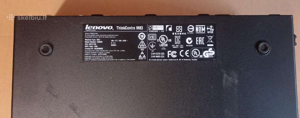 Lenovo Thinkcentre M83 i5, RAM 4, HDD 0 - nuotraukos Nr. 3