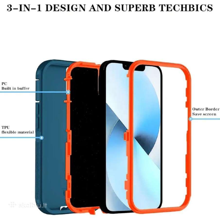 iPhone 15 Pro Max pilkas dėklas - nuotraukos Nr. 6