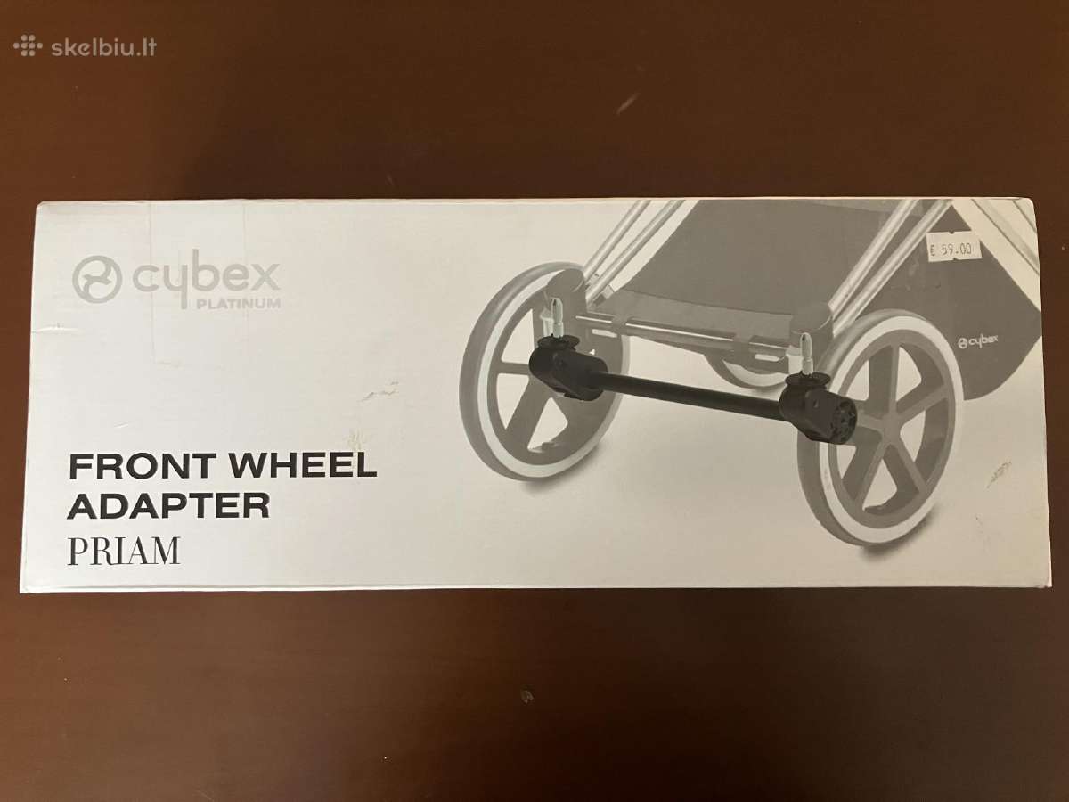 Naujas Cybex Platinum priekinių ratų adapteris