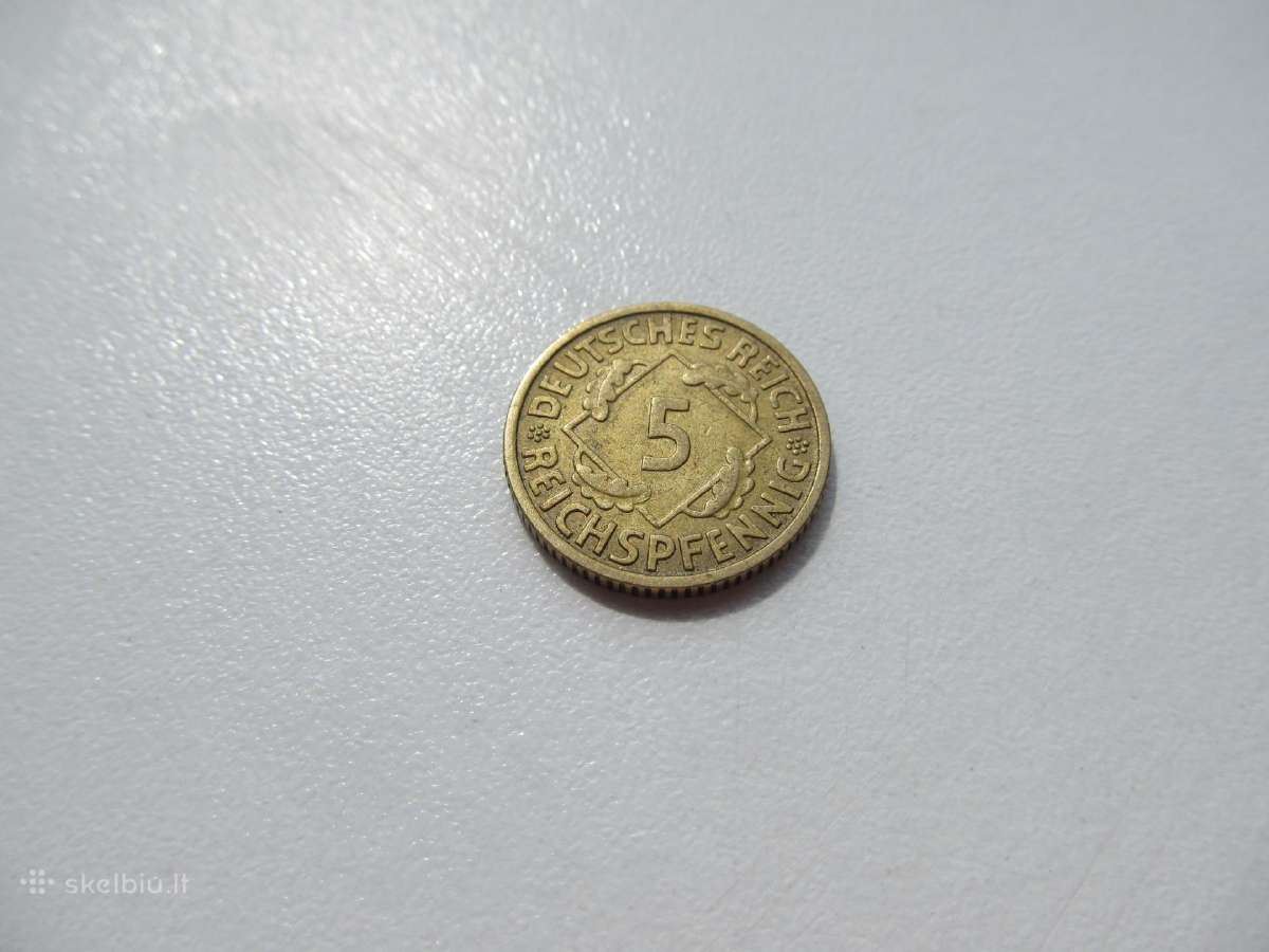 5 reichspfennig , Vokietija , 1935, 1936 A
