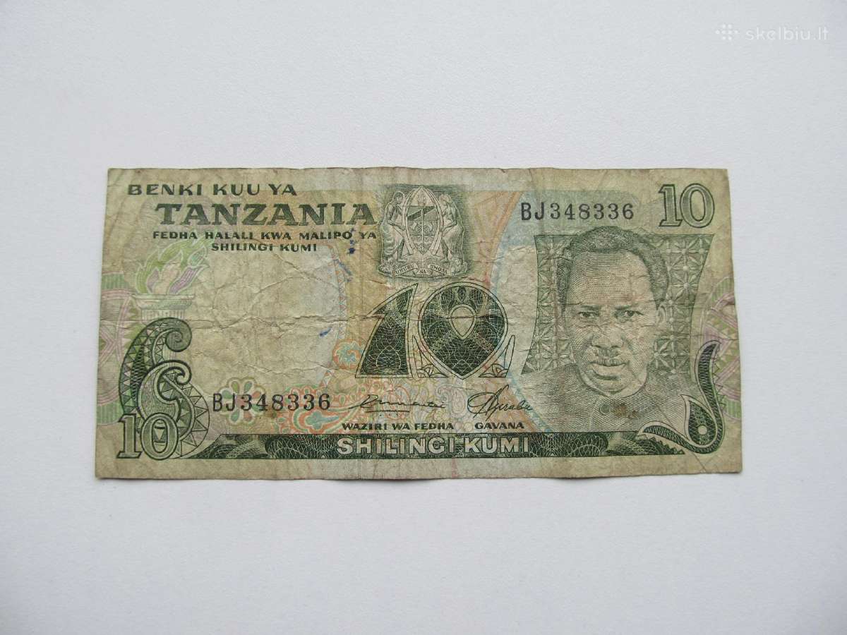 10 šilingu , Tanzanija , 1978