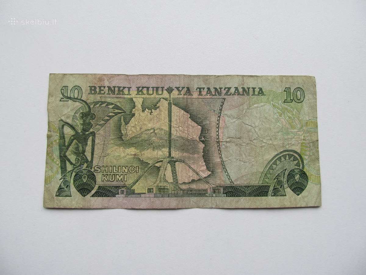 10 šilingu , Tanzanija , 1978 - nuotraukos Nr. 2