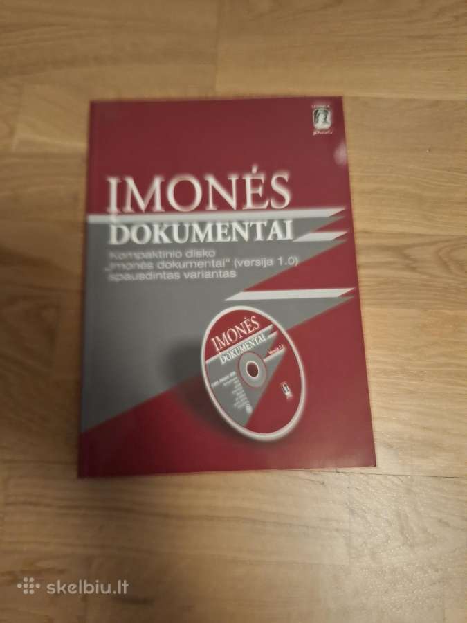 Parduodama knyga apie įmonės dokumentus