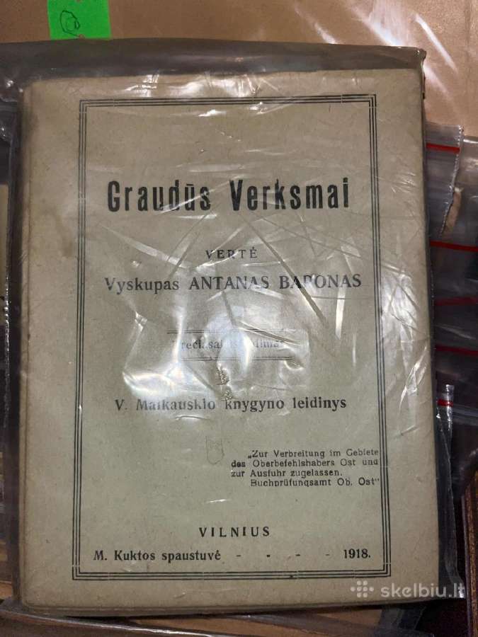 A.baranauskas.graudūs verksmai.1918m. ir kitos kn.