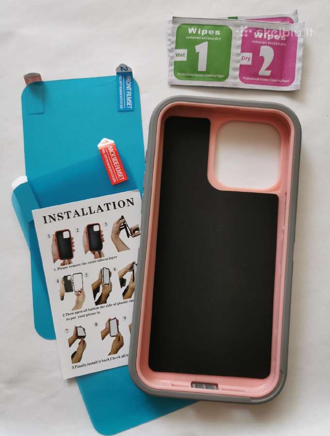iPhone 15 Pro Max pilkas dėklas - nuotraukos Nr. 2