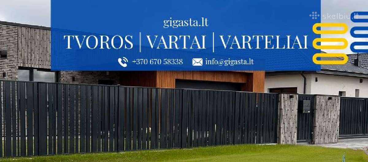 Tvoros, stumdomi vartai, vartų automatikos