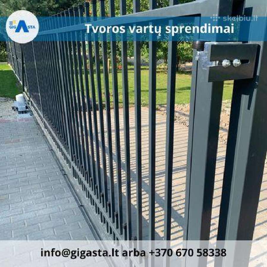 Tvoros, stumdomi vartai, vartų automatikos - nuotraukos Nr. 34