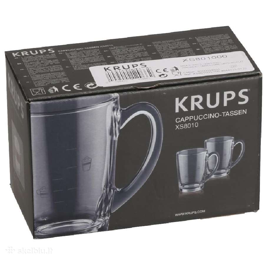 Krups Xs801000 kavos aparato puodukai