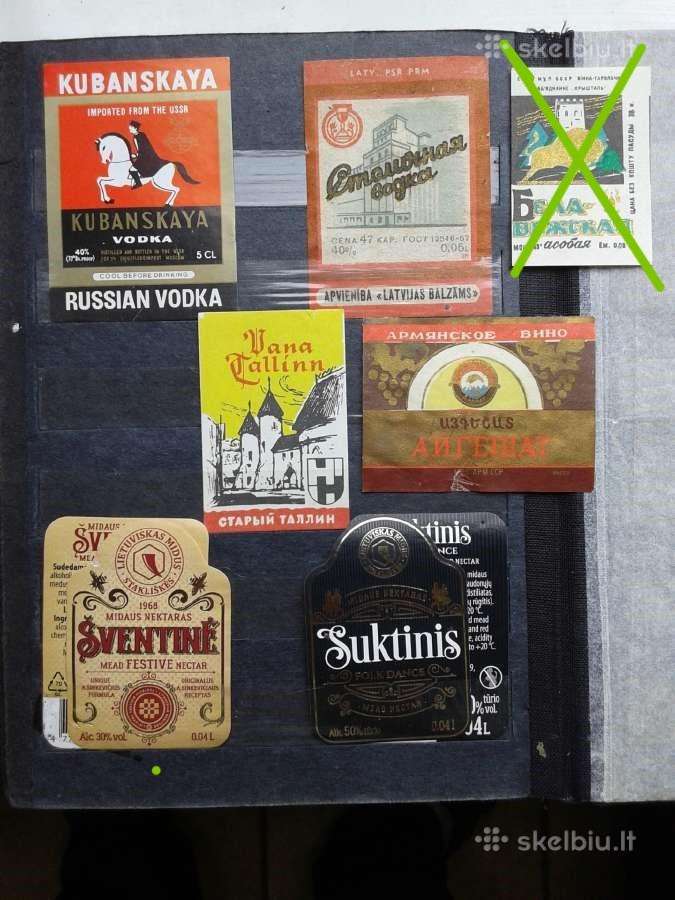 Senos alkoholio etiketės mini