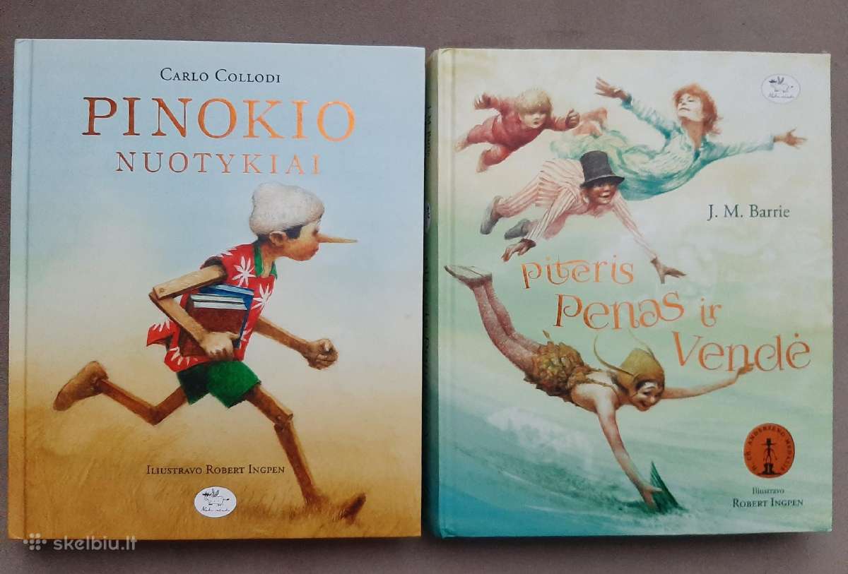 Pinokio nuotykiai, Piteris Penas ir Vendė knygos