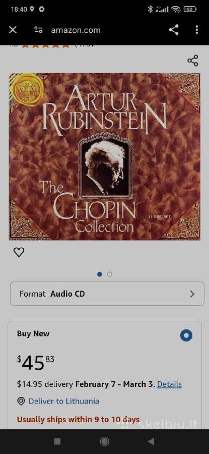 Artur Rubinstein The Chopin Collection - nuotraukos Nr. 4