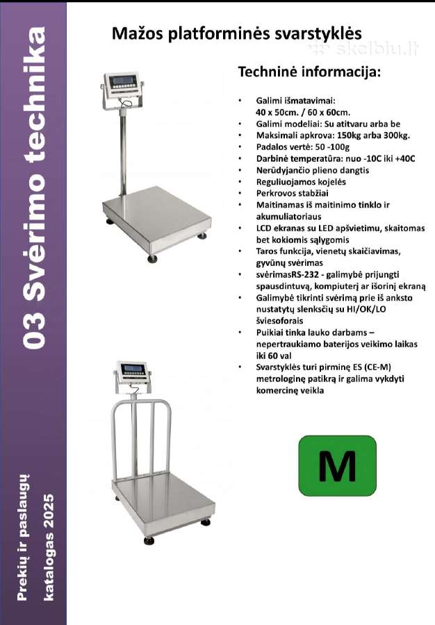 Platforminės svarstyklės - nuotraukos Nr. 7