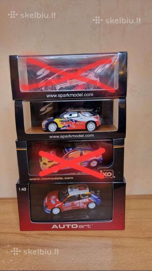 1:43 mastelio ralio modeliukai