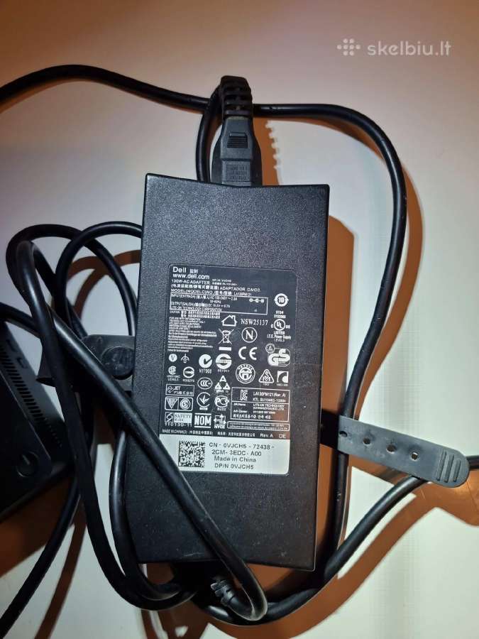 Dell Docking port replicator su 130w pakroveju - nuotraukos Nr. 3