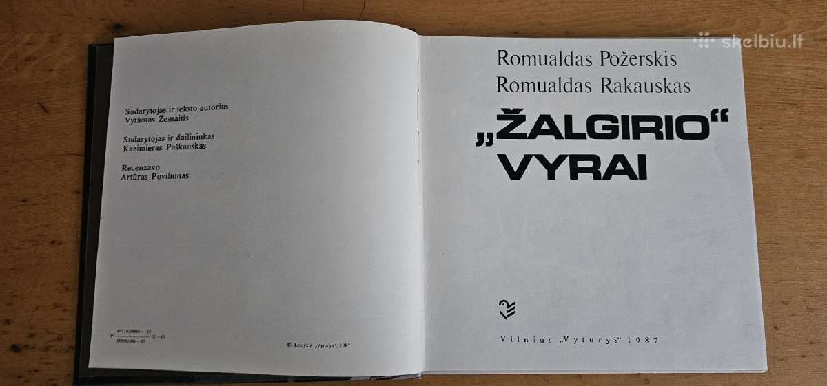 1987 Knyga Zalgirio Vyrai ,bukle ideali - nuotraukos Nr. 3