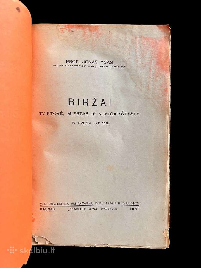 Biržai. Tvirtovė, Miestas Ir Kunigaikštystė. 1931 - nuotraukos Nr. 3