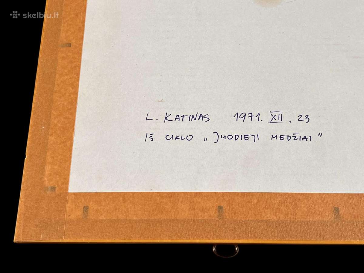 L. Katinas 1971 m. Iš ciklo Juodieji Medžiai - nuotraukos Nr. 3