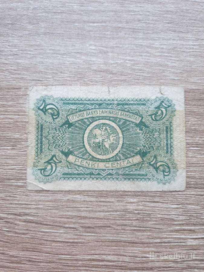 1922 metų laikinieji 5 centai - nuotraukos Nr. 2
