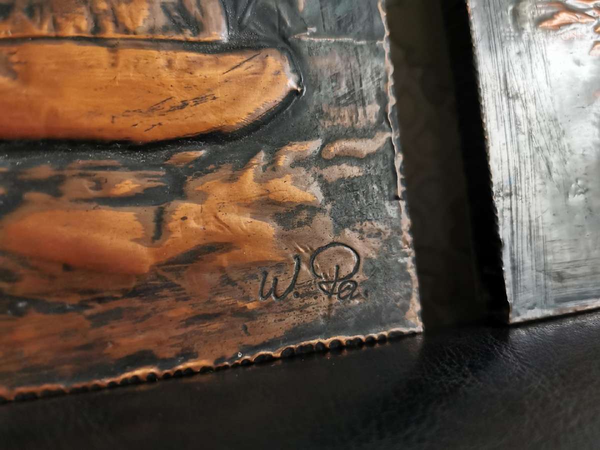 Vintažiniai vario skardos paveikslai - nuotraukos Nr. 5