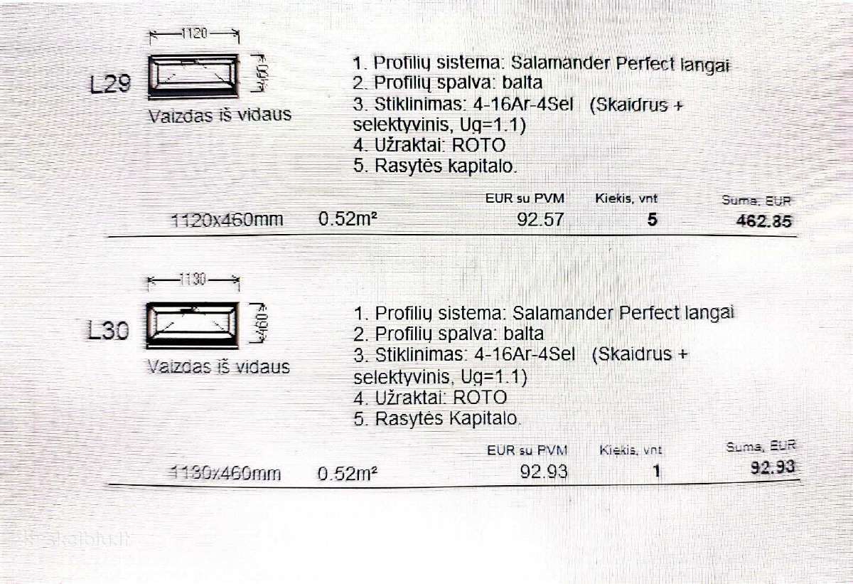 Langų sandėlio išpardavimas - nuotraukos Nr. 8