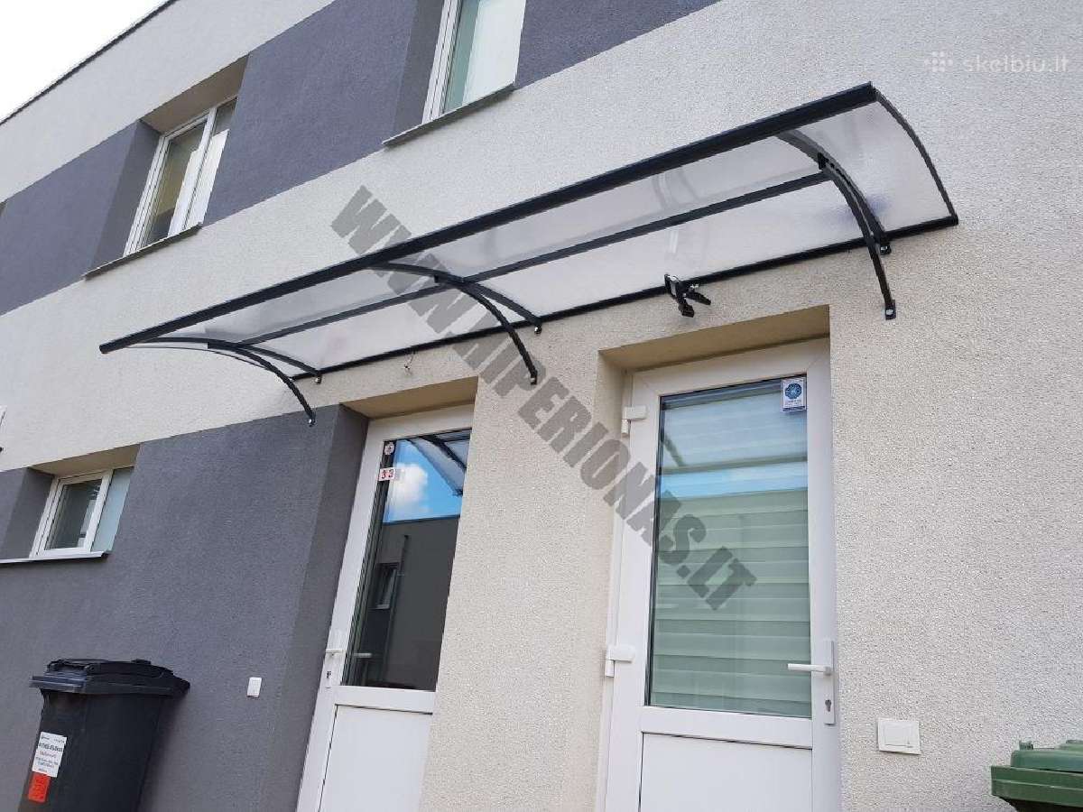 Apsauginiai stogeliai įejimo durims, įrengimas - nuotraukos Nr. 22
