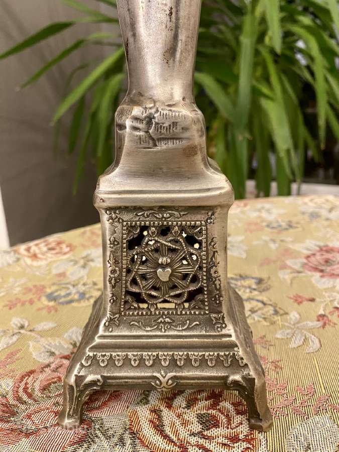 Antikvarinė Mergelės Marijos žvakidė-statulėlė - nuotraukos Nr. 7
