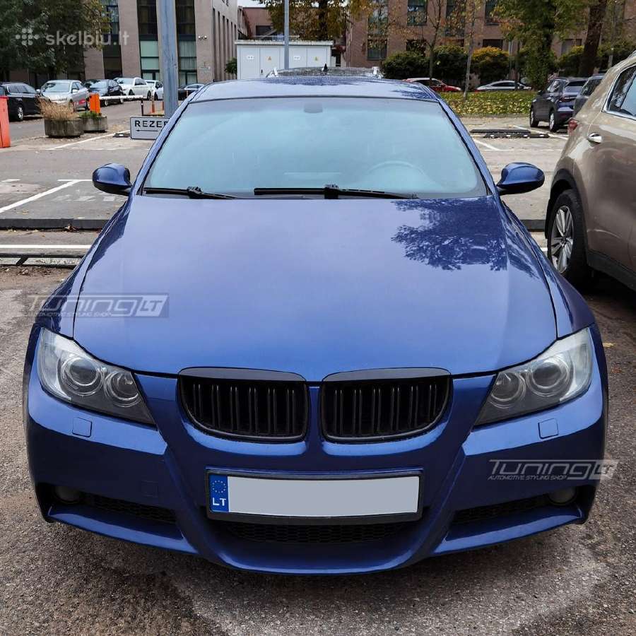 Bmw E90 / E91 skirtos juodos priekinės grotelės - nuotraukos Nr. 2