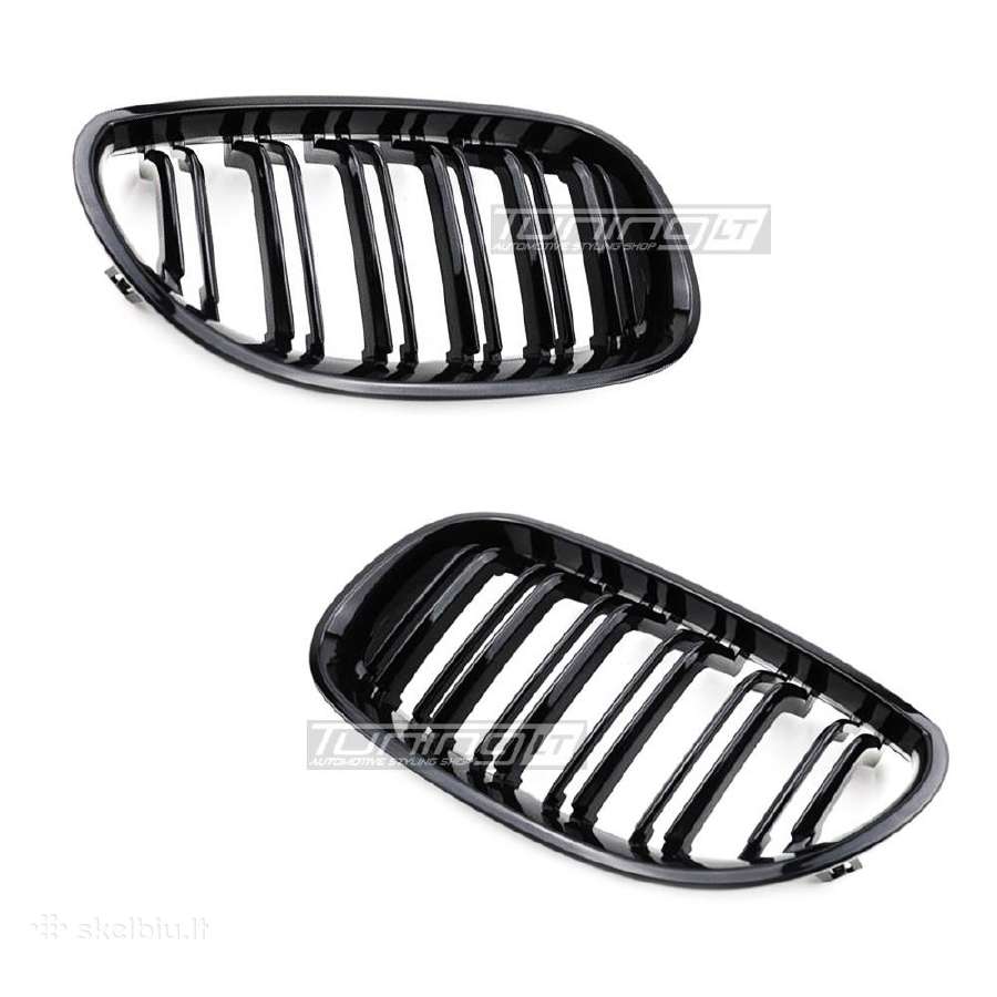 Bmw E60 / E61 skirtos juodos priekinės grotelės - nuotraukos Nr. 2