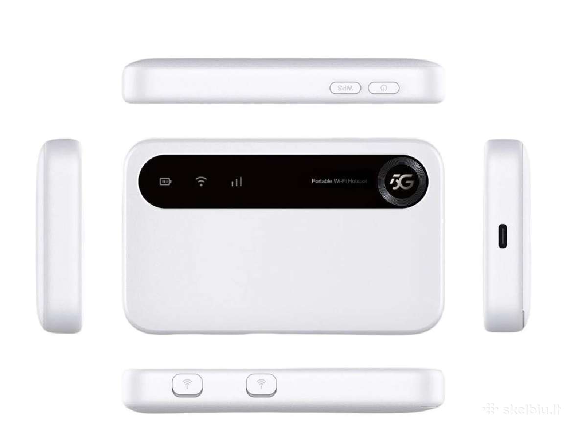5G modemas su 4500 mah baterija, jungtys antenom. - nuotraukos Nr. 3