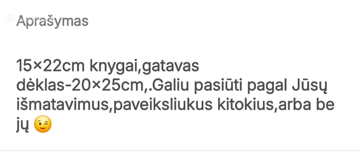 Veltinio dėklas knygai - nuotraukos Nr. 4