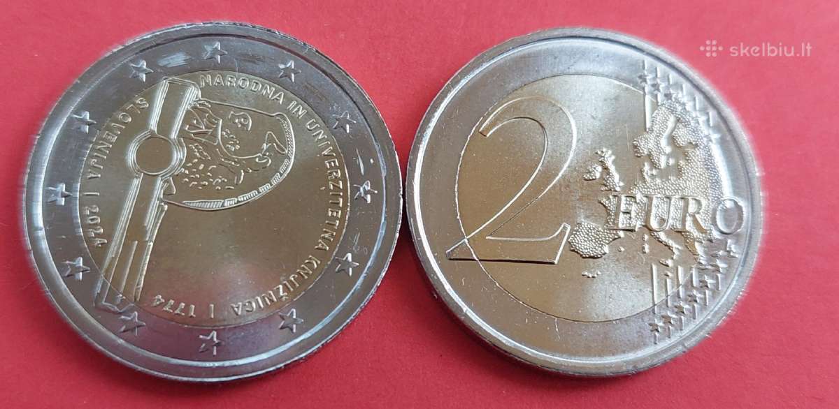 Progines 2€ monetos Slovenijos Unc - nuotraukos Nr. 2