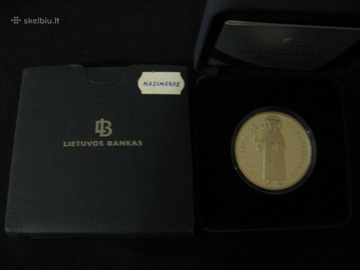 50 litų moneta. 2008m. Šv. Kazimieras. - nuotraukos Nr. 3