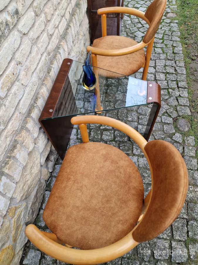 Vintažiniai mid century modern krėsliukai/foteliai - nuotraukos Nr. 15