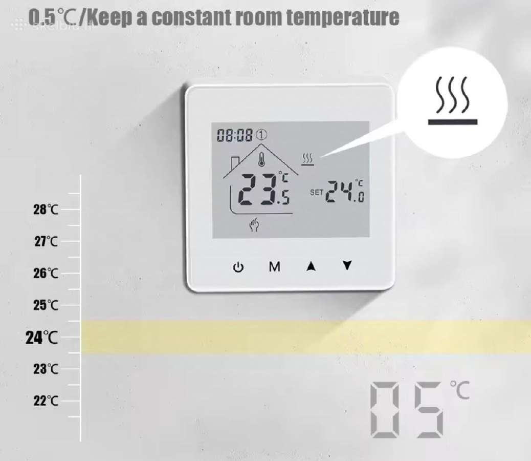 Išmanus WiFi termostatas, Tuya app - nuotraukos Nr. 2