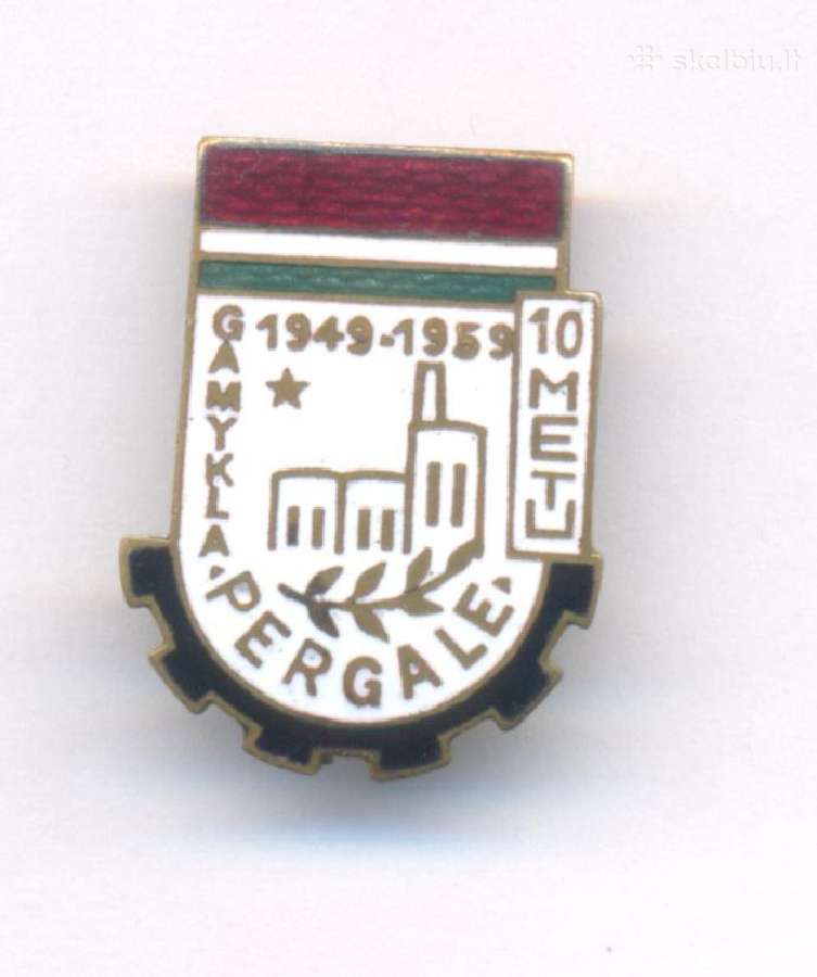 Ženkliukas Gamykla Pergalė Kaunas 1949-1959 - nuotraukos Nr. 2