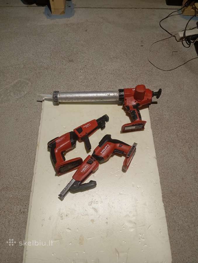 Hilti akumuliatoriniai irankiai,gipso suktuvai - nuotraukos Nr. 10