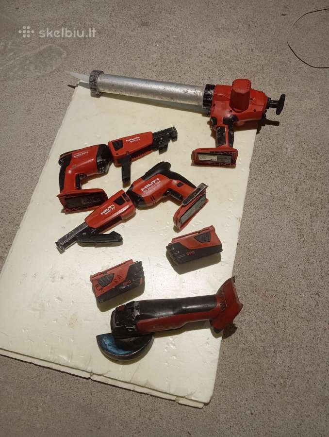 Hilti akumuliatoriniai irankiai,gipso suktuvai - nuotraukos Nr. 13