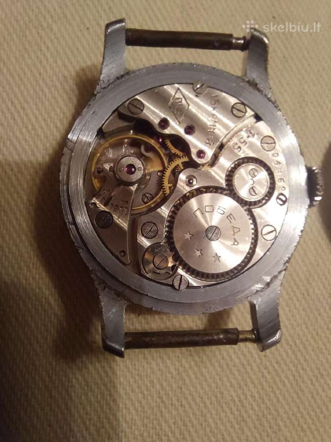 Laikrodis Pobeda Ttk - 1 CcCCCP Gamybos 1955 m. Me - nuotraukos Nr. 6