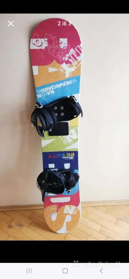 Snowboard Atlantis su Rossignol apkaustais 140-160 - nuotraukos Nr. 3