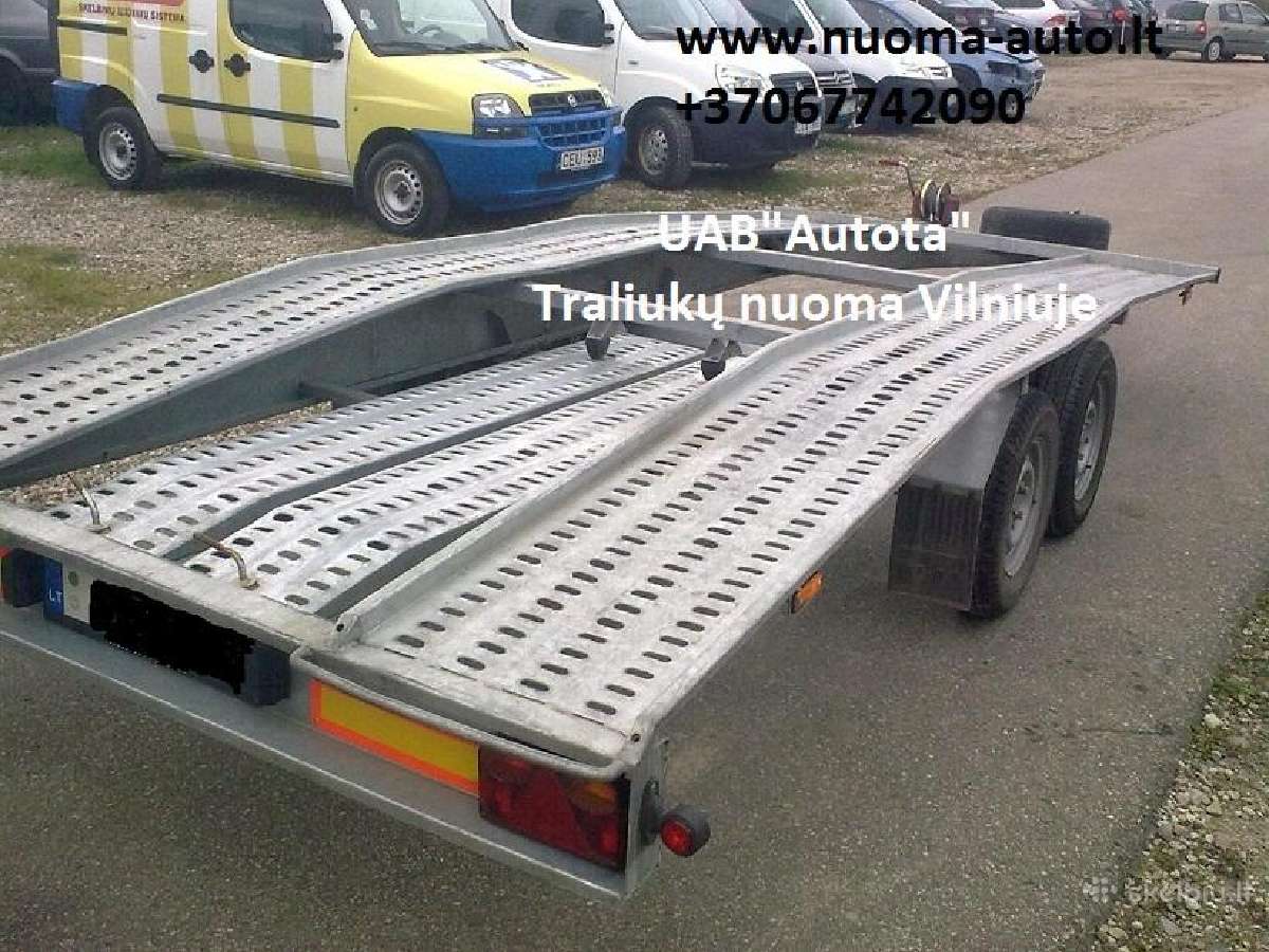 Priekabu, traliukų nuoma Vilniuje Karoliniškėse - nuotraukos Nr. 4