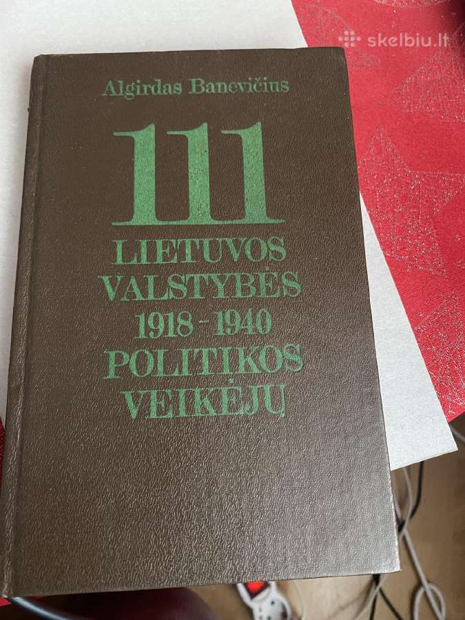 Parduodama knyga 111 Lietuvos 1918-1940 politiku