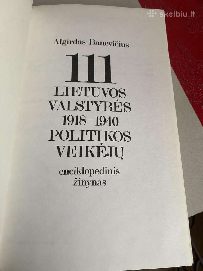 Parduodama knyga 111 Lietuvos 1918-1940 politiku - nuotraukos Nr. 2