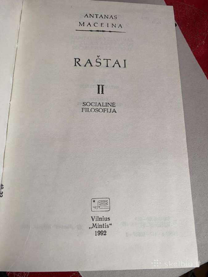 Parduodami Maceinos raštai, II , III Tomai. - nuotraukos Nr. 2