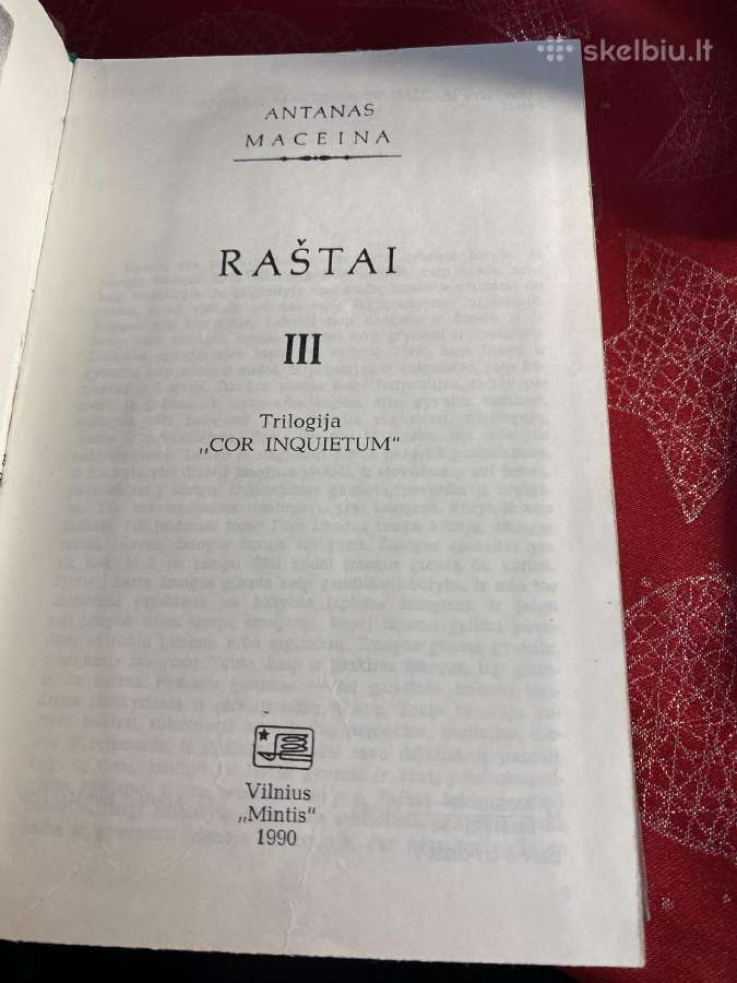 Parduodami Maceinos raštai, II , III Tomai. - nuotraukos Nr. 4