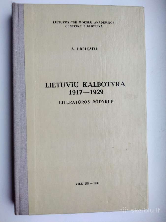 Lietuvių kalbotyra 1917-1929 m.
