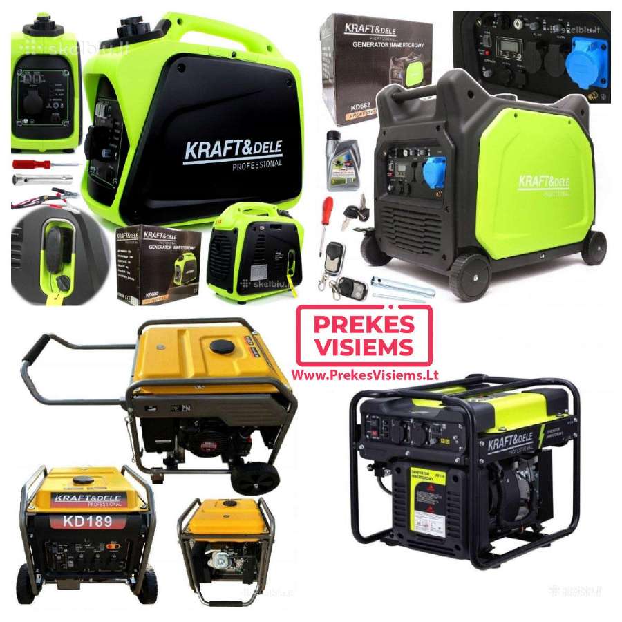 Inverteriniai Elektros Generatoriai 1500w-8500w